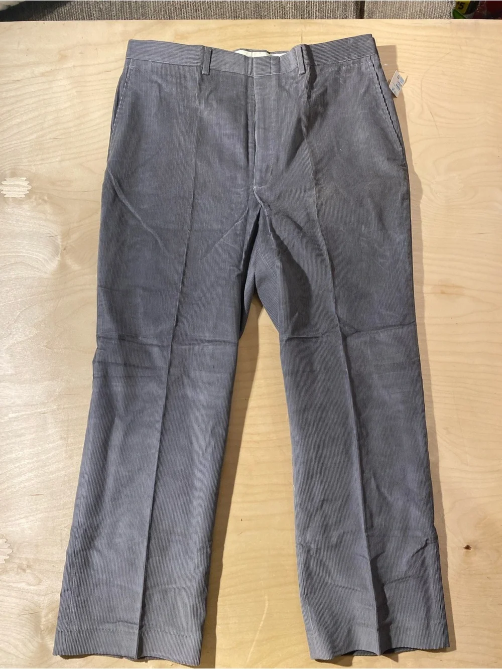 Haggar Men's Gray Corduroy Dress Pants 38 x 30 (SX)